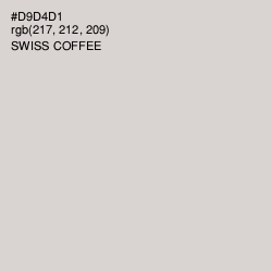 #D9D4D1 - Swiss Coffee Color Image